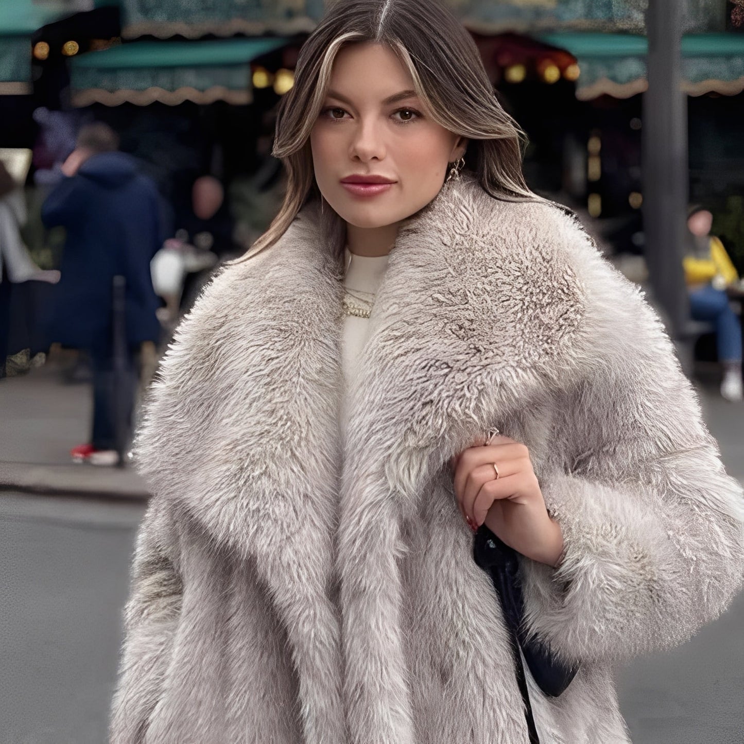 Jennifer - Stylowa kurtka ze sztucznego futra dla kobiet