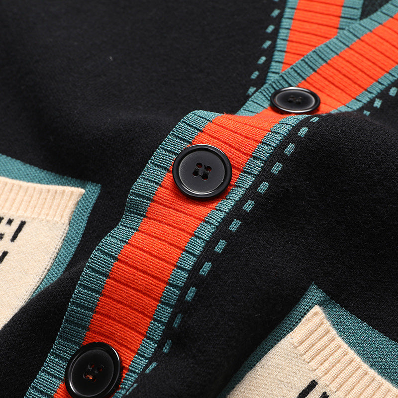 Jason - Elegancki męski kardigan dzianinowy z guzikami