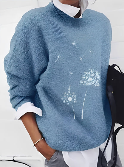 Milly - Stylowy, swobodny sweter z wzorem dla kobiet