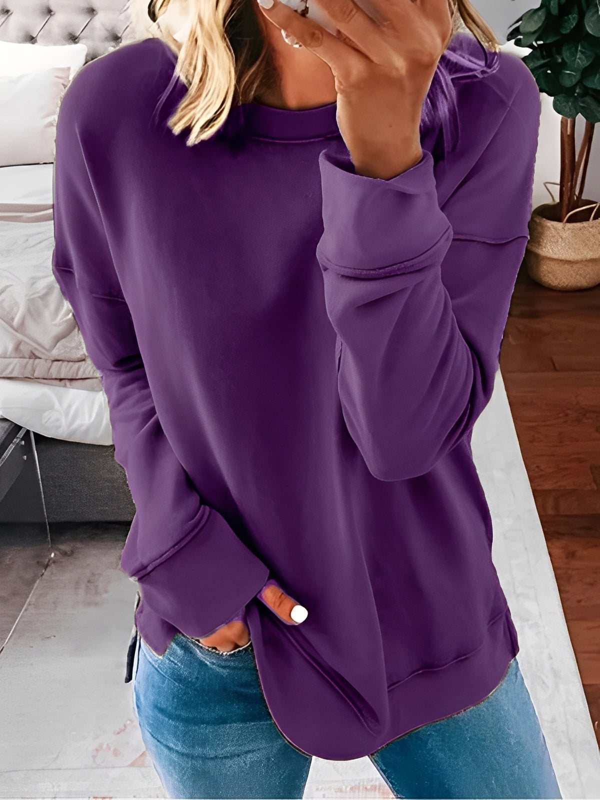 Charnette - Luźny Sweter w Stylu Retro dla Kobiet
