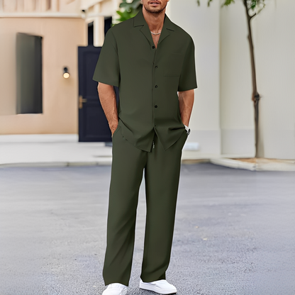 Drian - Zestaw stylowa koszula i spodnie dla mężczyzn