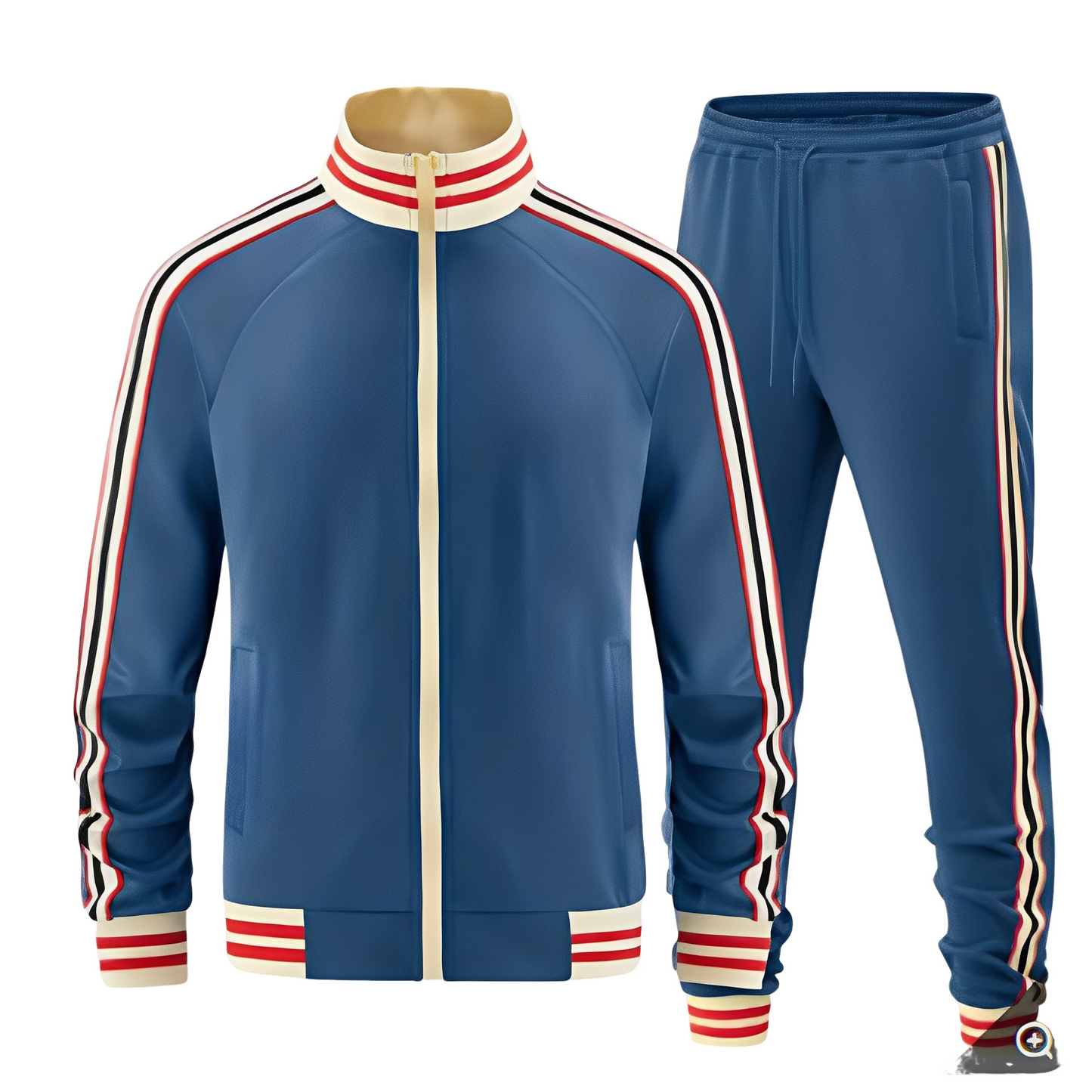 Cullen - Stylowe paskowane zestawy sportowe męskie