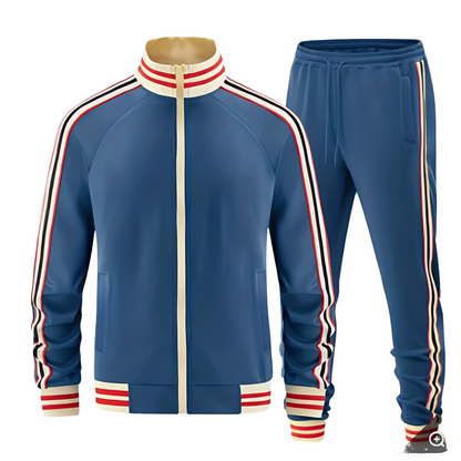 Cullen - Stylowe paskowane zestawy sportowe męskie