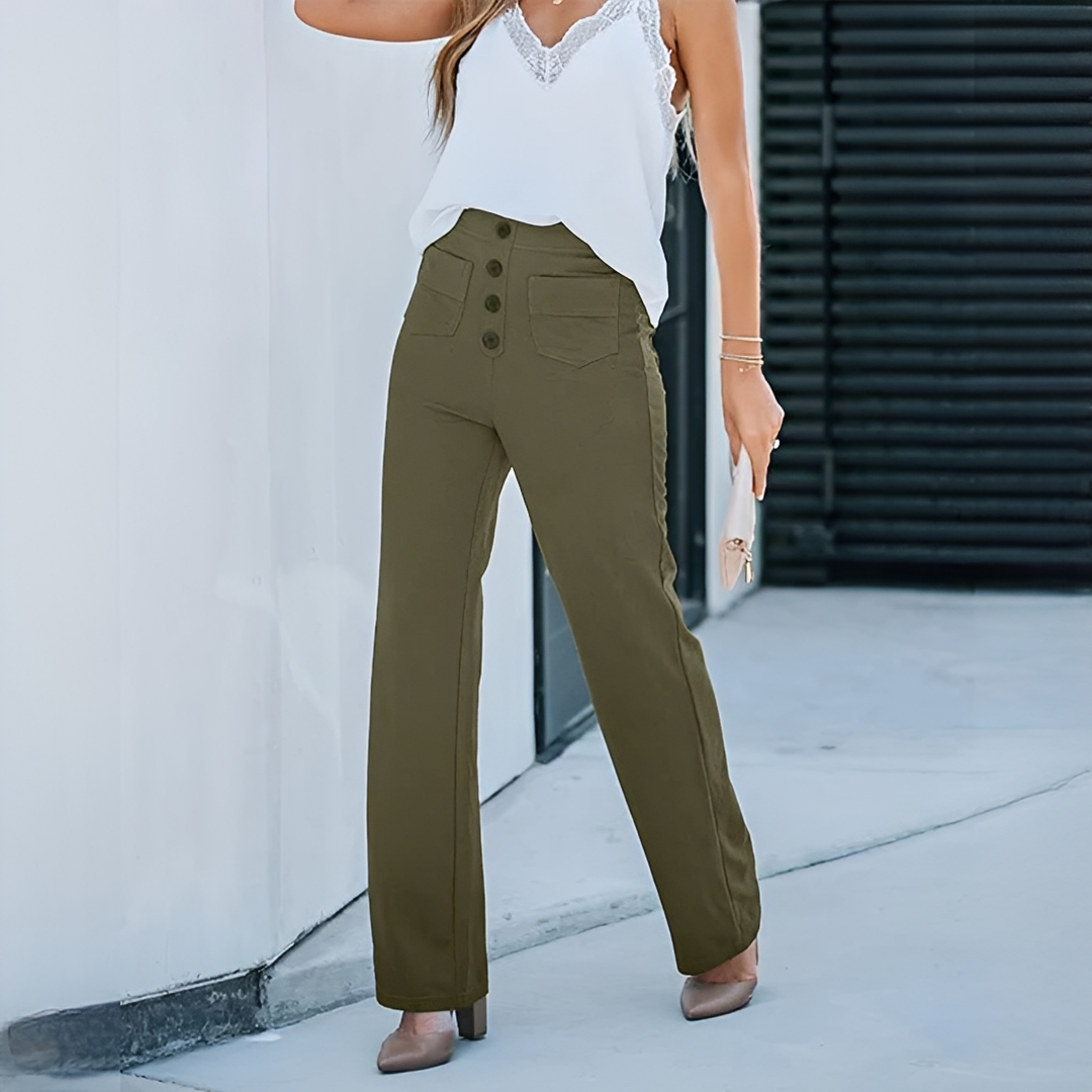 Dara - Stylowe spodnie z wysokim stanem dla kobiet