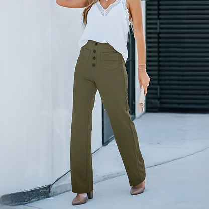 Dara - Stylowe spodnie z wysokim stanem dla kobiet