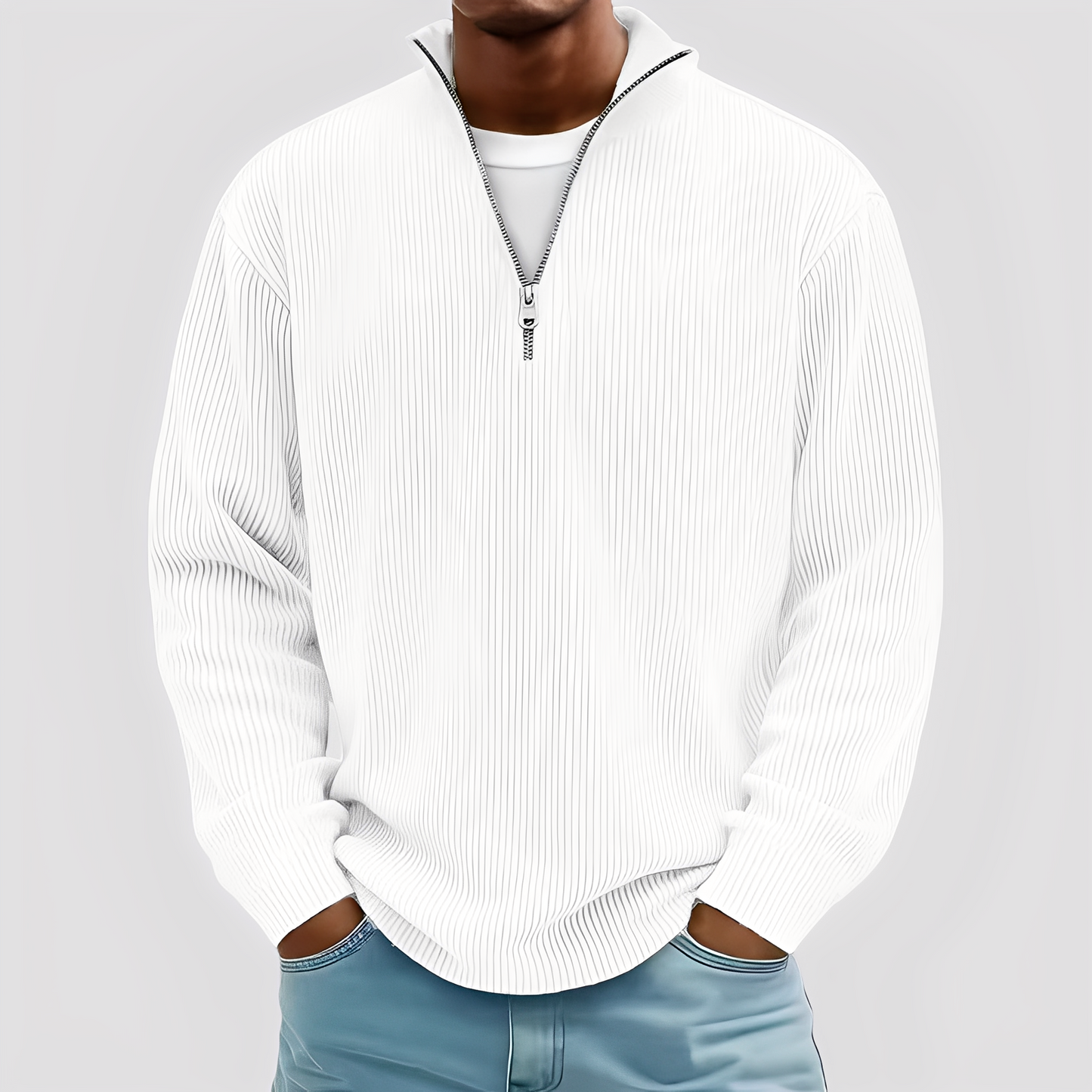 Henry - Nowoczesny, luźny, ciepły sweter dla mężczyzn