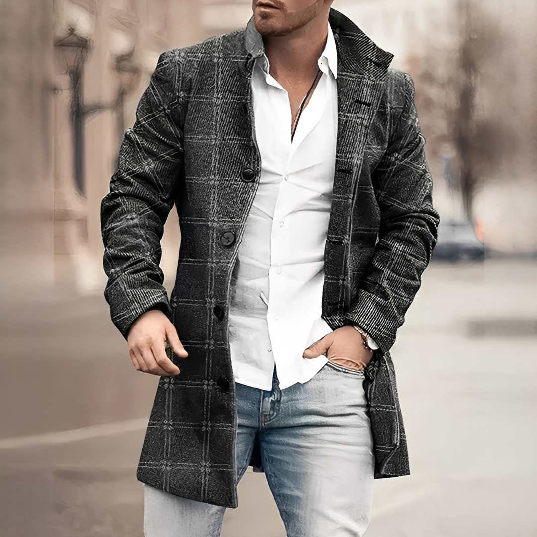 Donald - Elegancki męski płaszcz zimowy