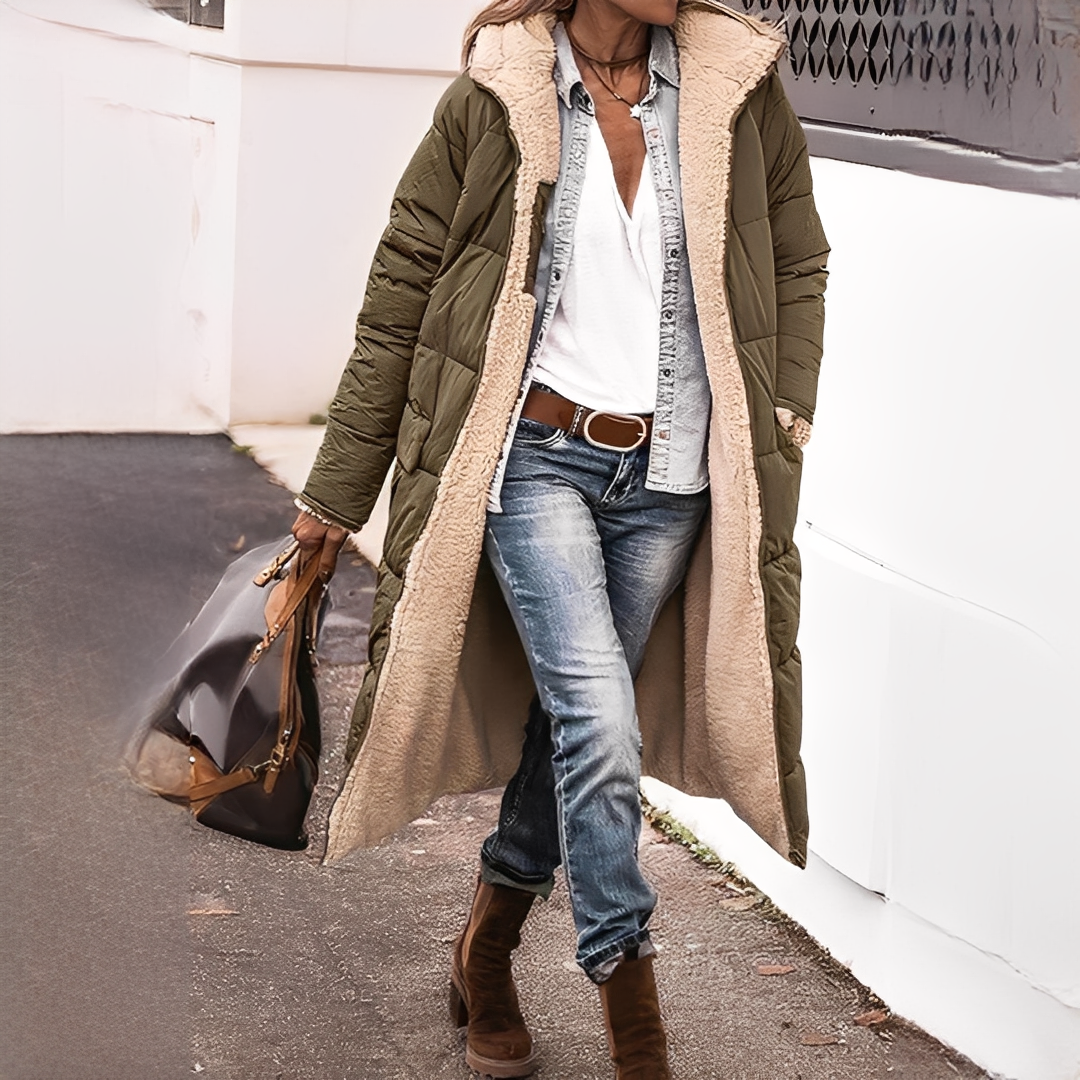 Dobie - Ciepły i wygodny zimowy płaszcz dla kobiet