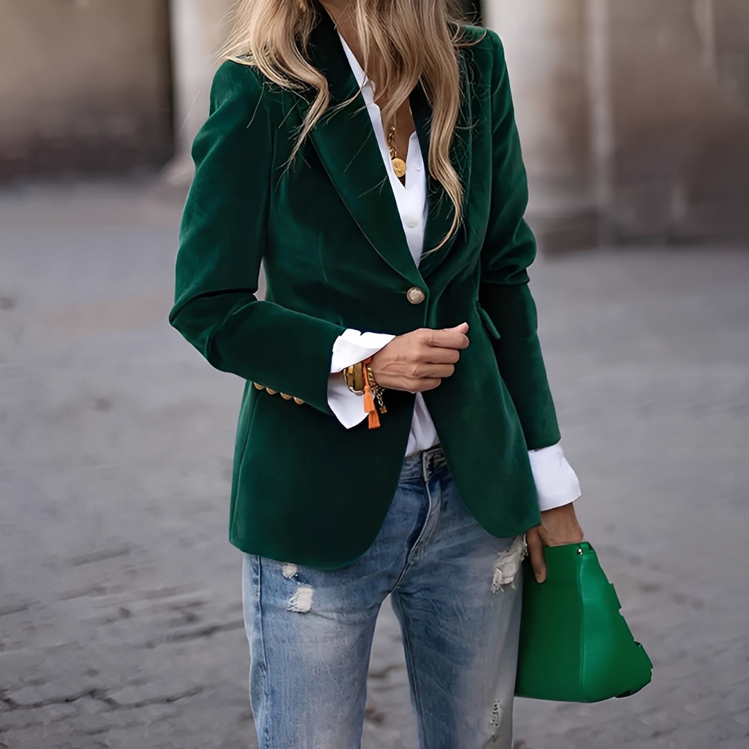 Lyliane - Klasyczna damska kurtka z guzikami