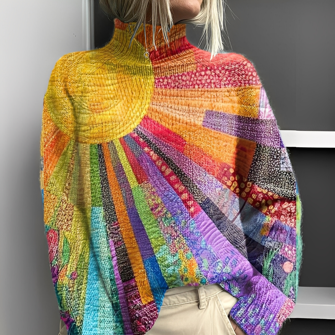 Olivia - Komfortowy sweter z golfem dla kobiet