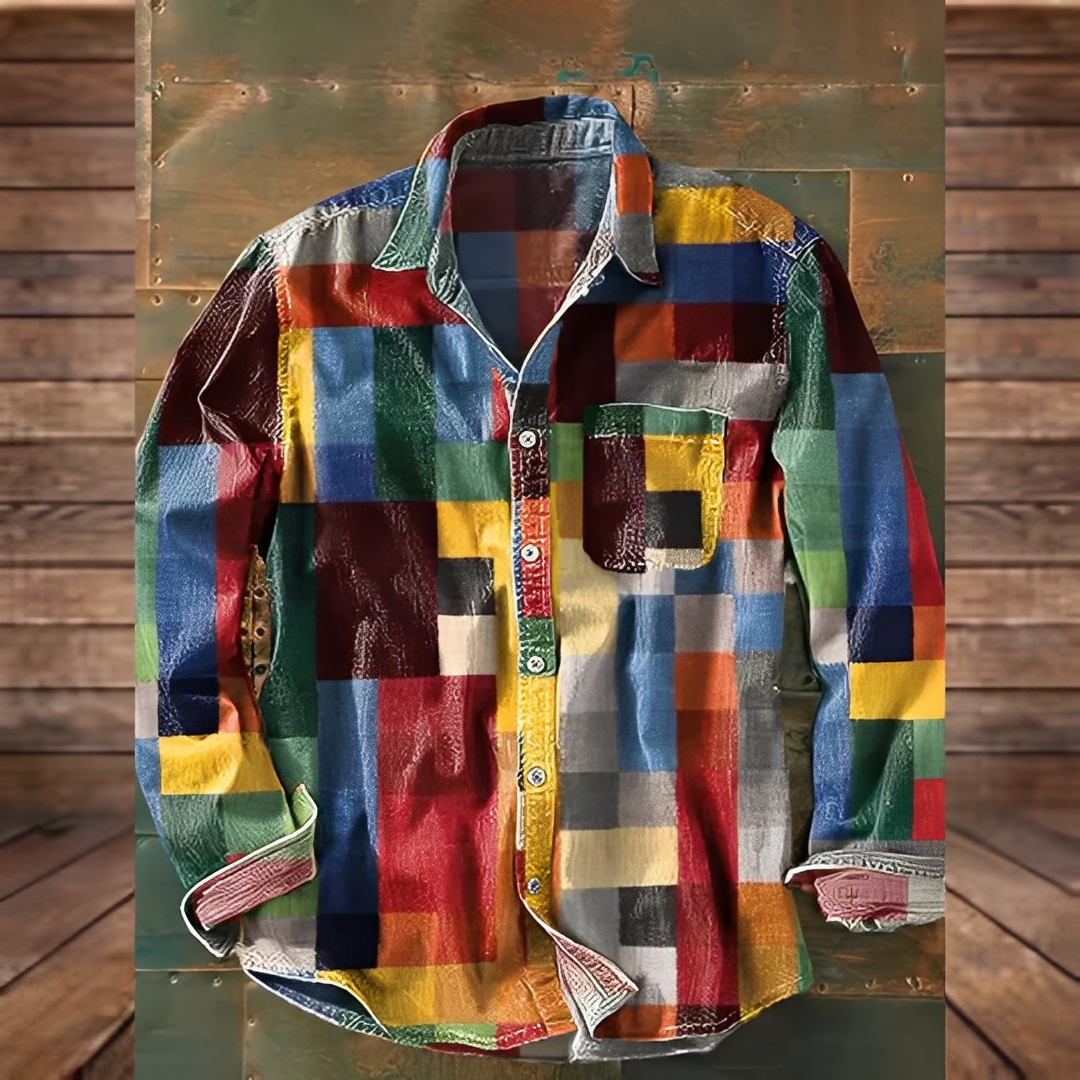 Gontran - Stylowa koszula męska z funkcjonalną kieszenią