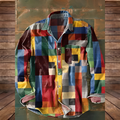 Gontran - Stylowa koszula męska z funkcjonalną kieszenią