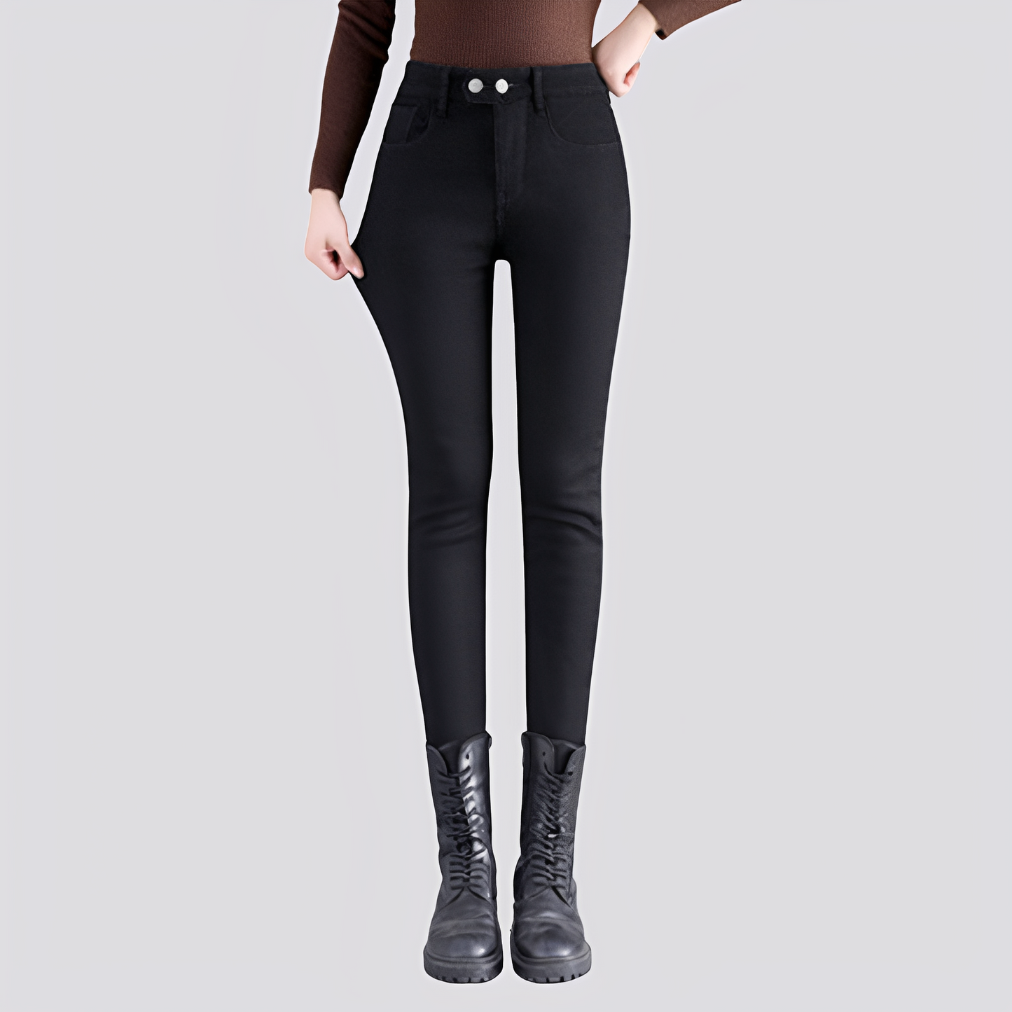 Caroline - Stylowe i przyjemnie ciepłe spodnie termiczne dla kobiet