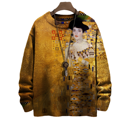 Eugene - Stylowy sweter w paski z wełny dla mężczyzn