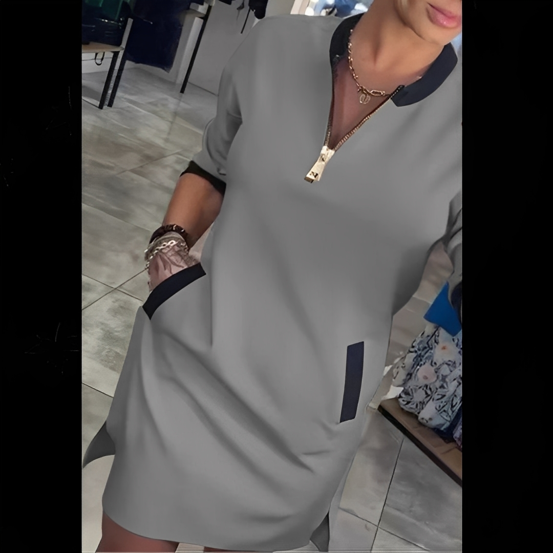 Angelena - Stylowa sukienka z długimi rękawami dla kobiet