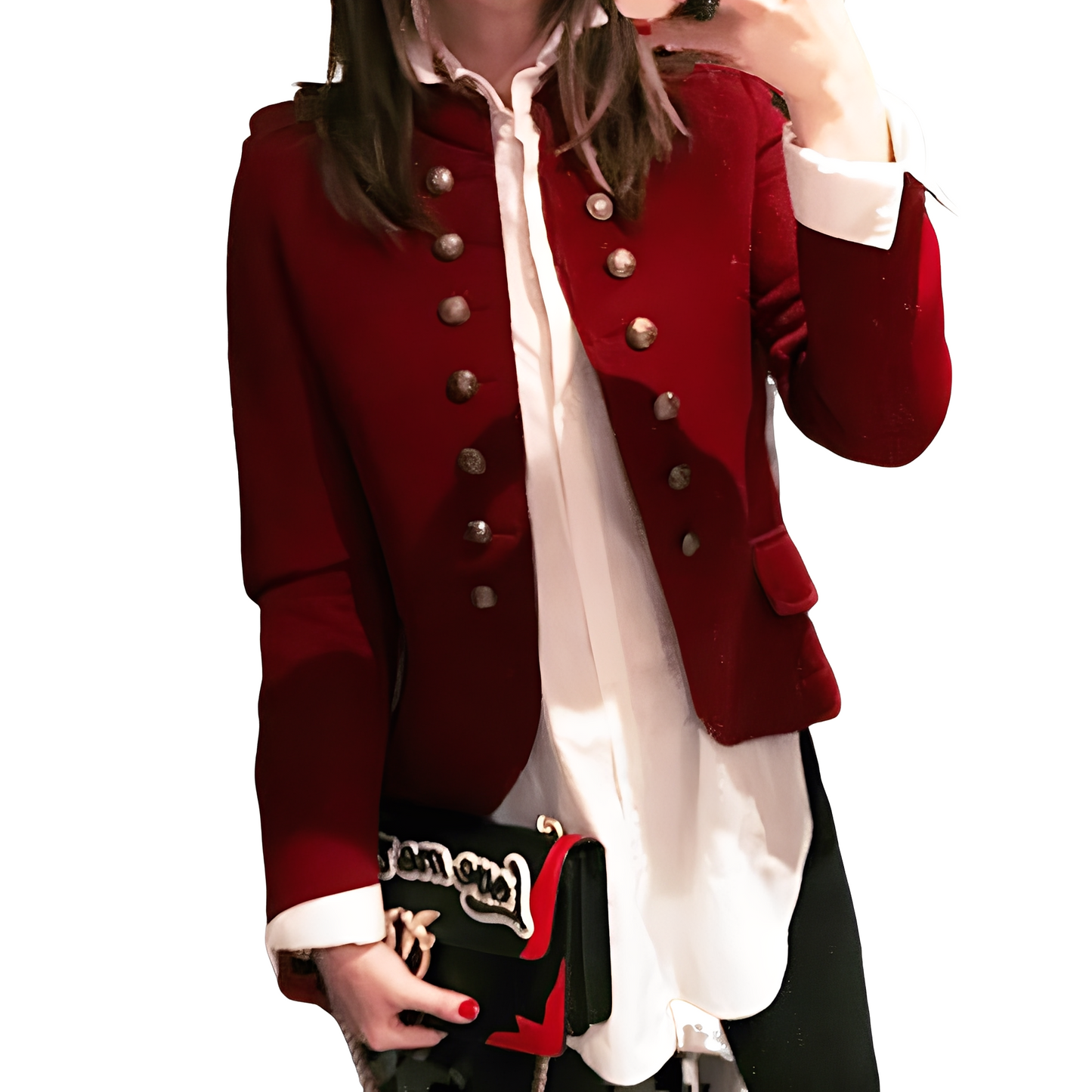 Rhoda - Elegancki damski żakiet ze stójką