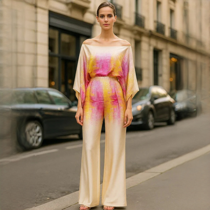 Jenny - Elegancki i wytworny komplet dwuczęściowy dla kobiet