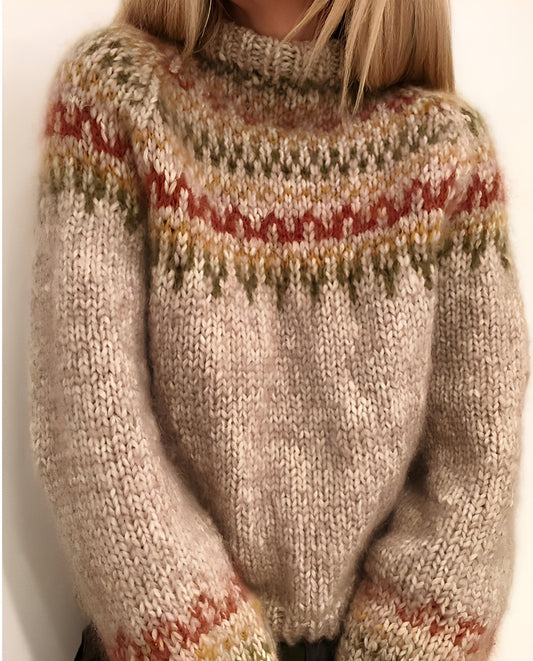Armani - Ciepły golfowy sweter damski