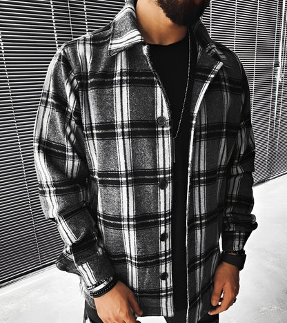 Eugene - Stylowa koszula w kratę z długim rękawem dla mężczyzn