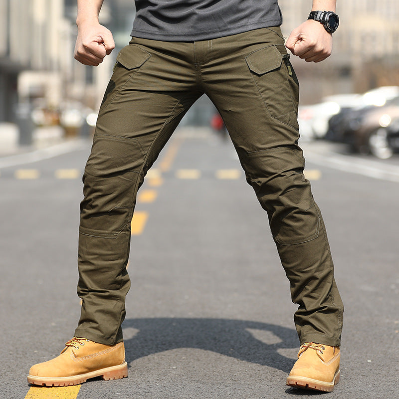 Douglas - Męskie luźne spodnie cargo o charakterze taktycznym