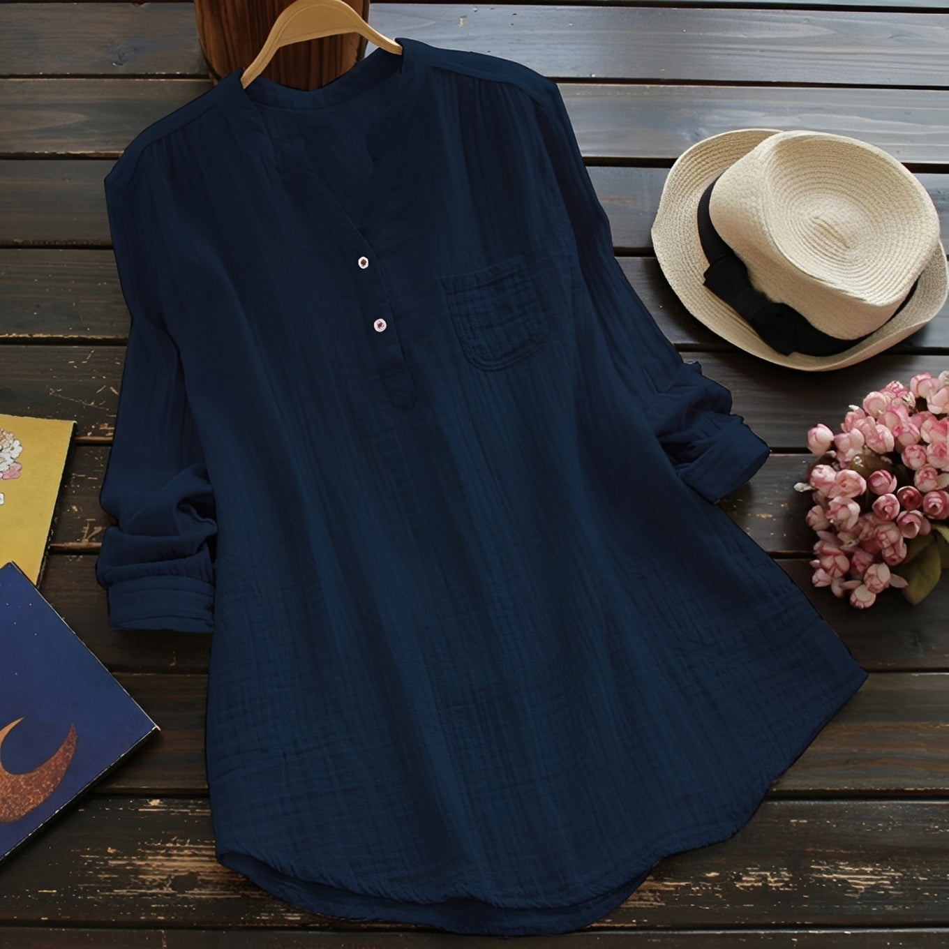 Claudia - Luźna, wygodna bluzka dla kobiet