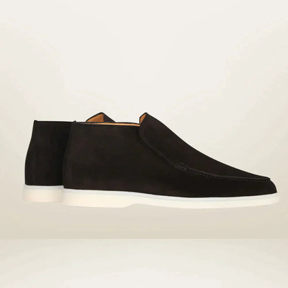 Argyle - Męskie loafersy z zamszu