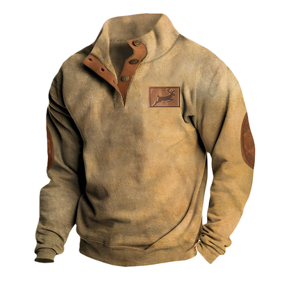 Austin - Męski sweter retro z eleganckim wzorem