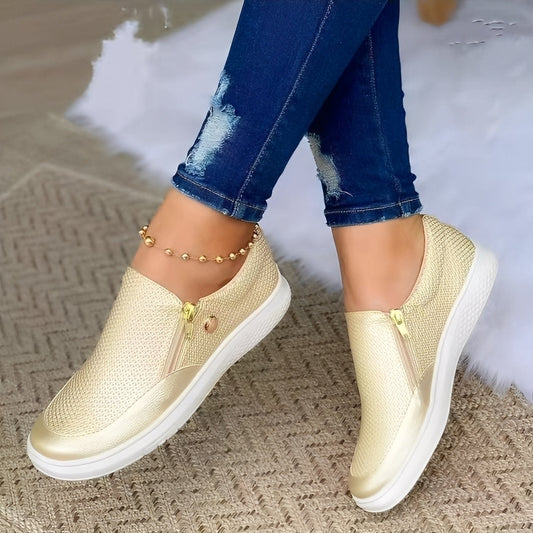 Aimee - Modne damskie buty z suwakiem