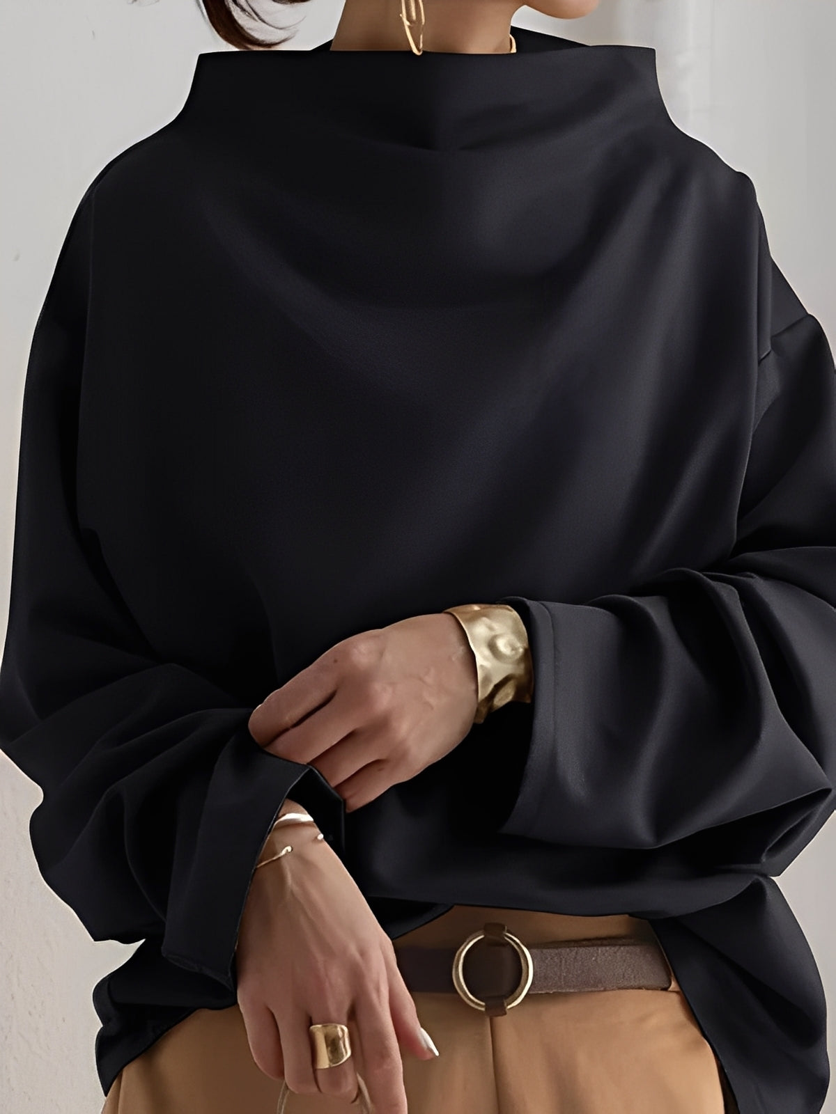 Bethney - Nowoczesny, luźny sweter damski