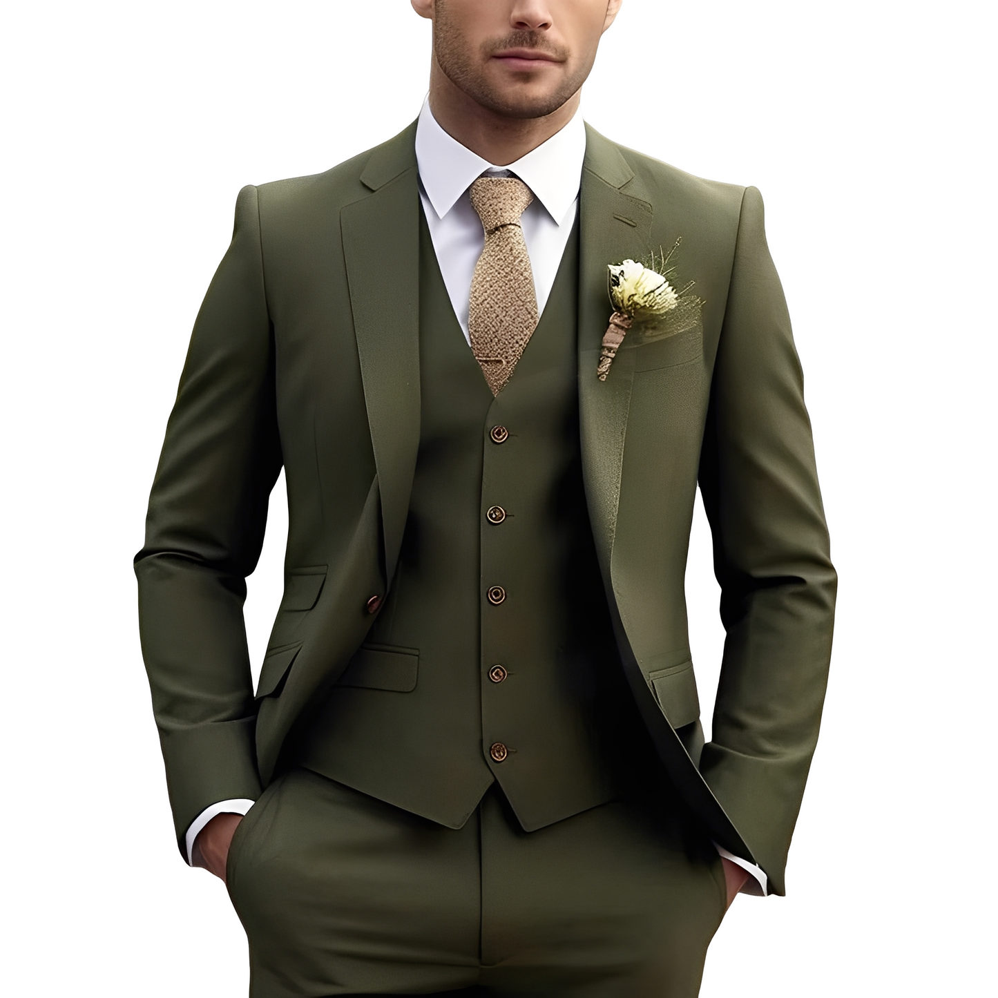 Austin - Elegancki garnitur męski 3-częściowy