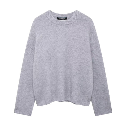 Mallory - Kobiecy luźny sweter w streetowym stylu
