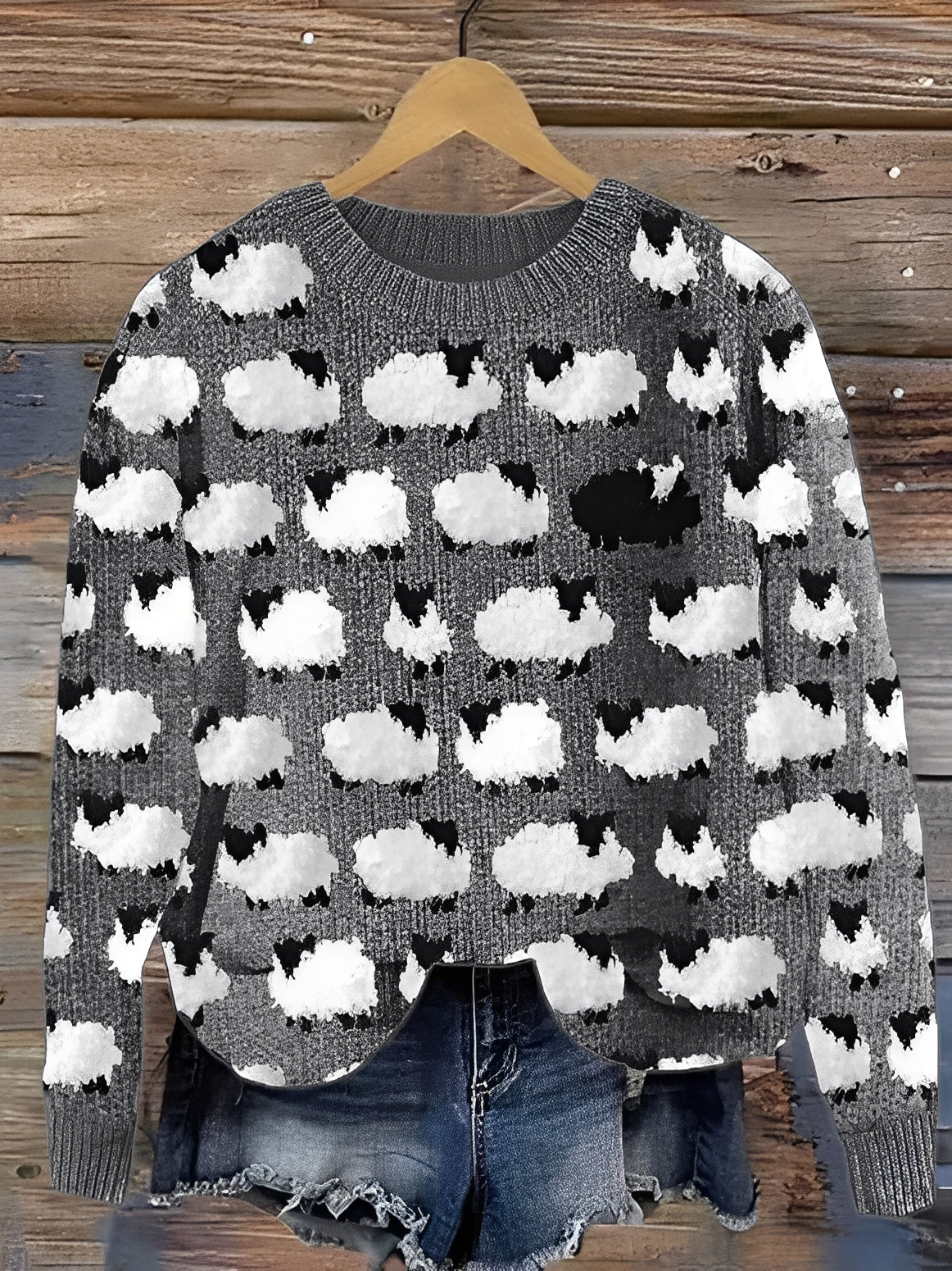 Shannah - Wygodny damski sweter z eleganckim wzorem