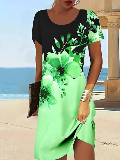 Hannah - Stylowe drukowane sukienka dla kobiet