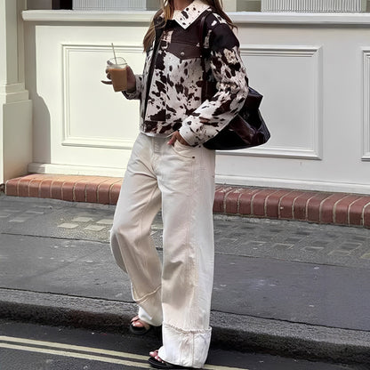 Beatrice - Stylowa kurtka z wzorem dla kobiet