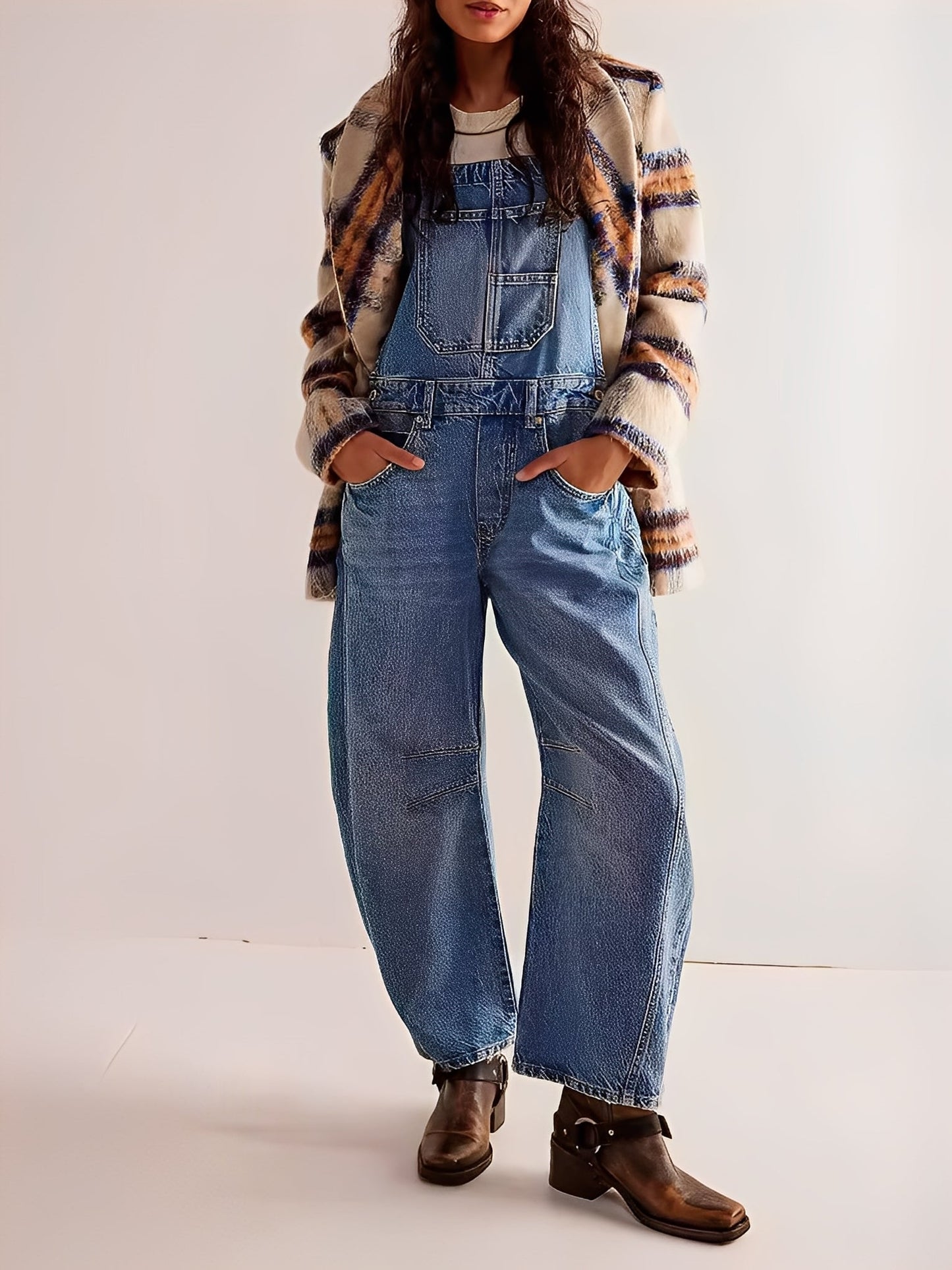 Clarisse - Sukienka ogrodniczka dżinsowa dla kobiet