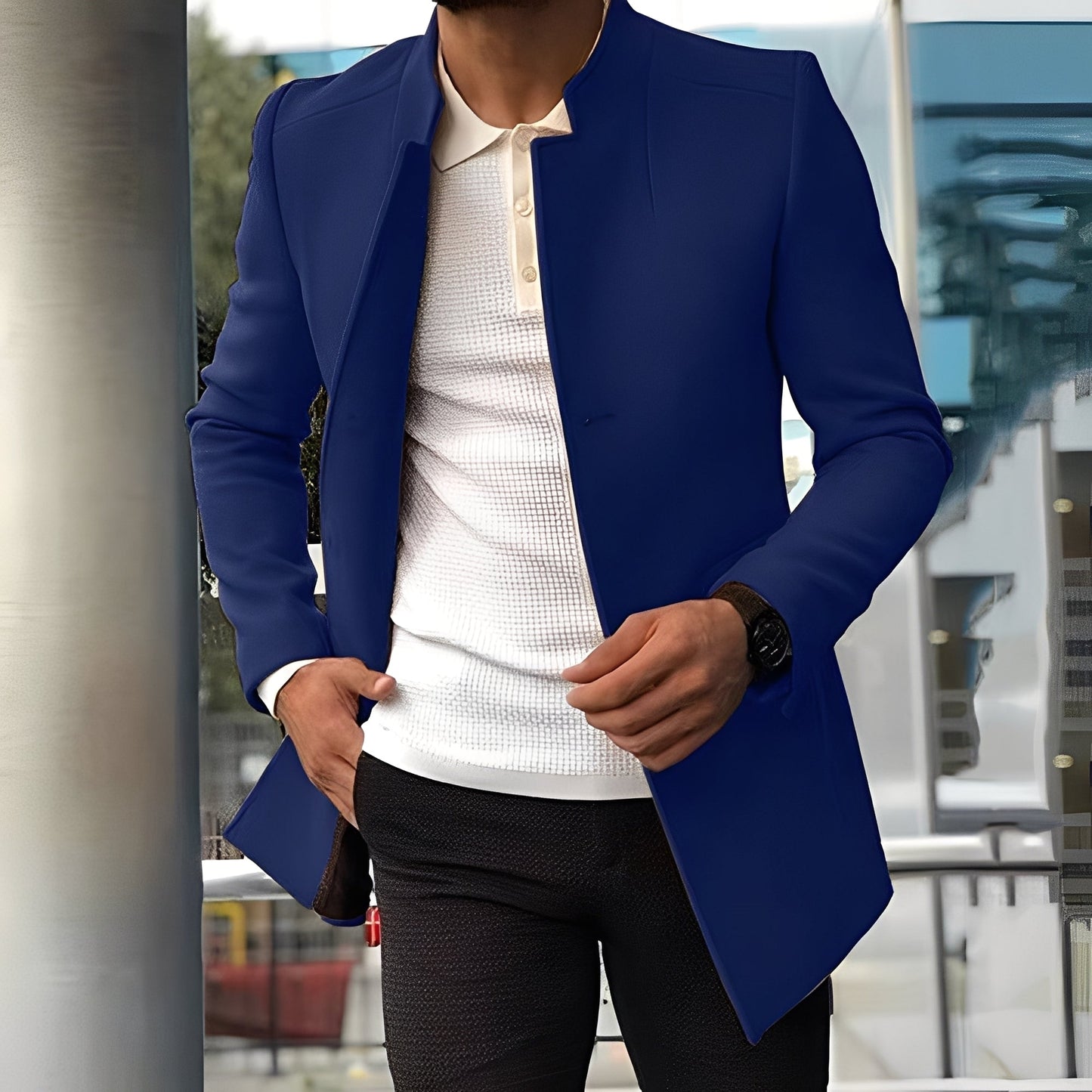 Joshua - Stylowa kurtka slim-fit dla mężczyzn