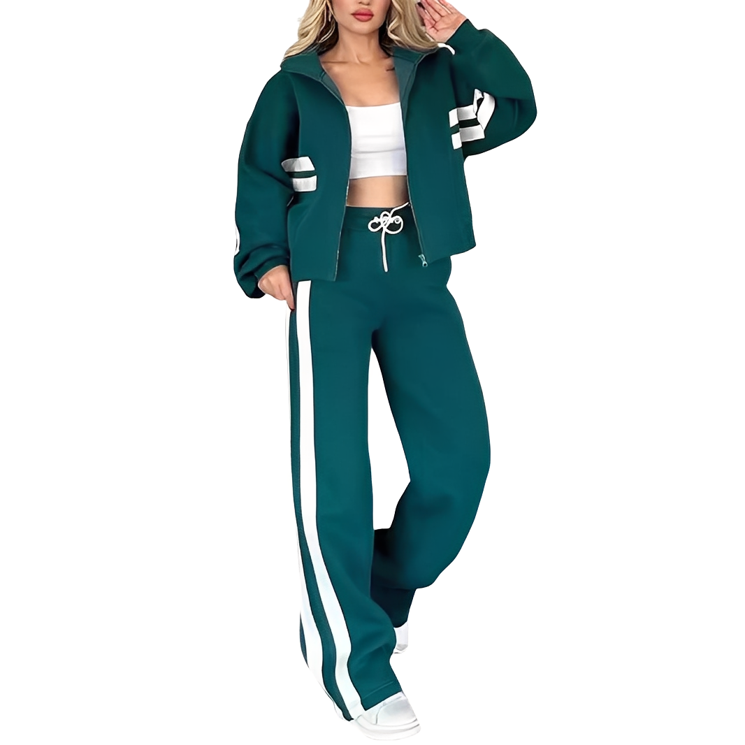 Maddie - Stylowy dwuczęściowy zestaw sportowy dla kobiet