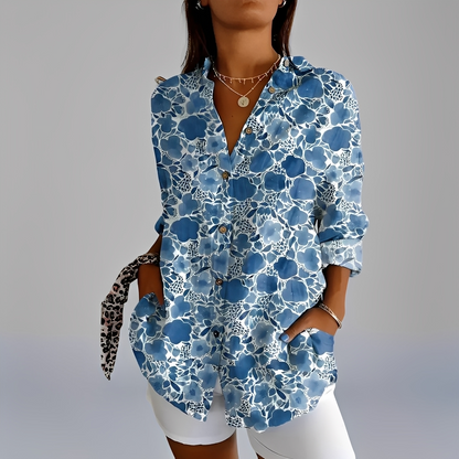 Annick - Modna bluzka z długim rękawem dla kobiet