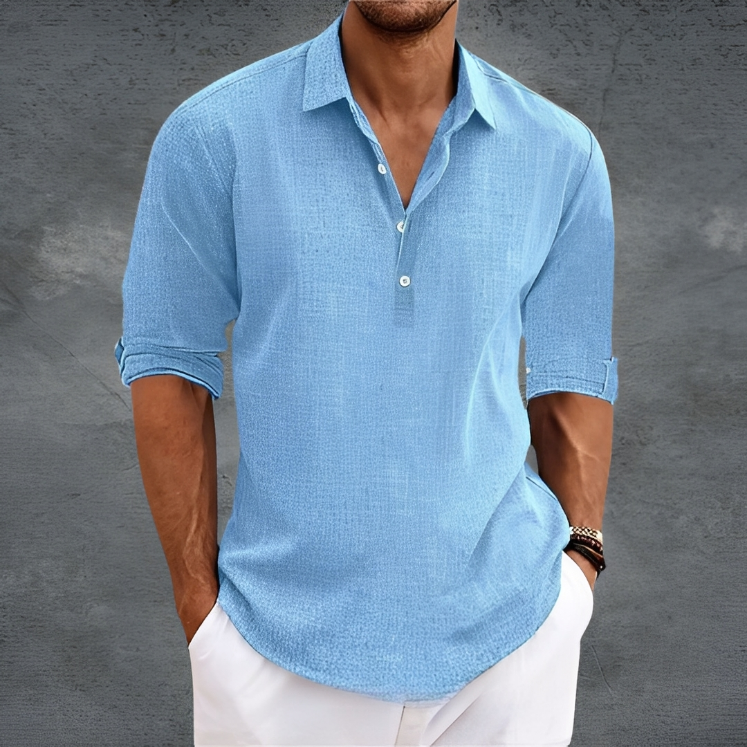 Nathanaël - Klasyczna męska koszula z długimi rękawami