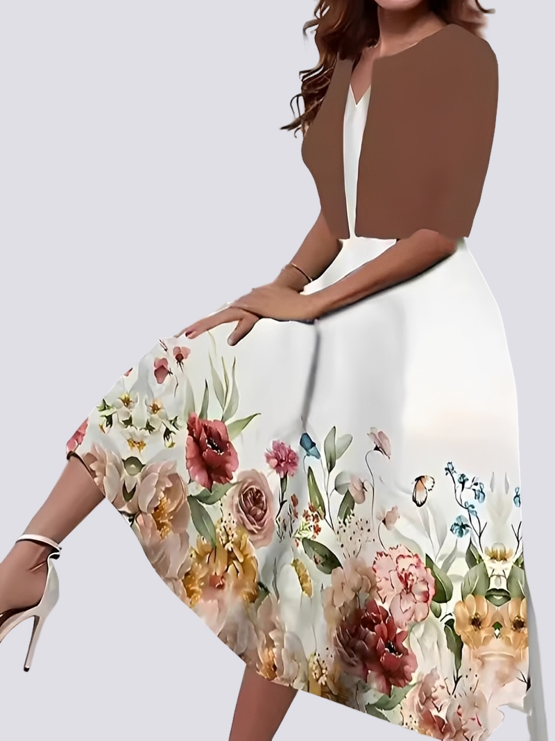 Jessica - Stylowe dwuczęściowe set z długą sukienką dla kobiet