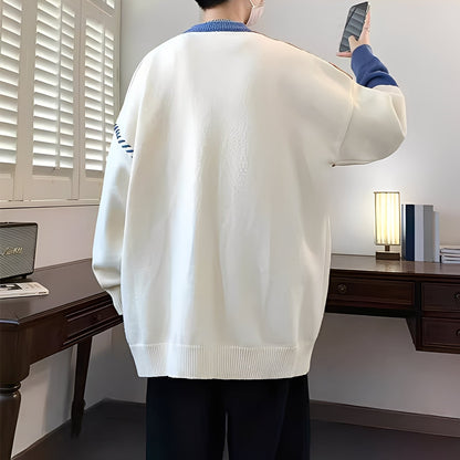 Carter - Stylowe, ciepłe patchworkowe swetry męskie