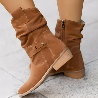 Celestine - Trendy krótkie buty z okrągłym przodem dla kobiet