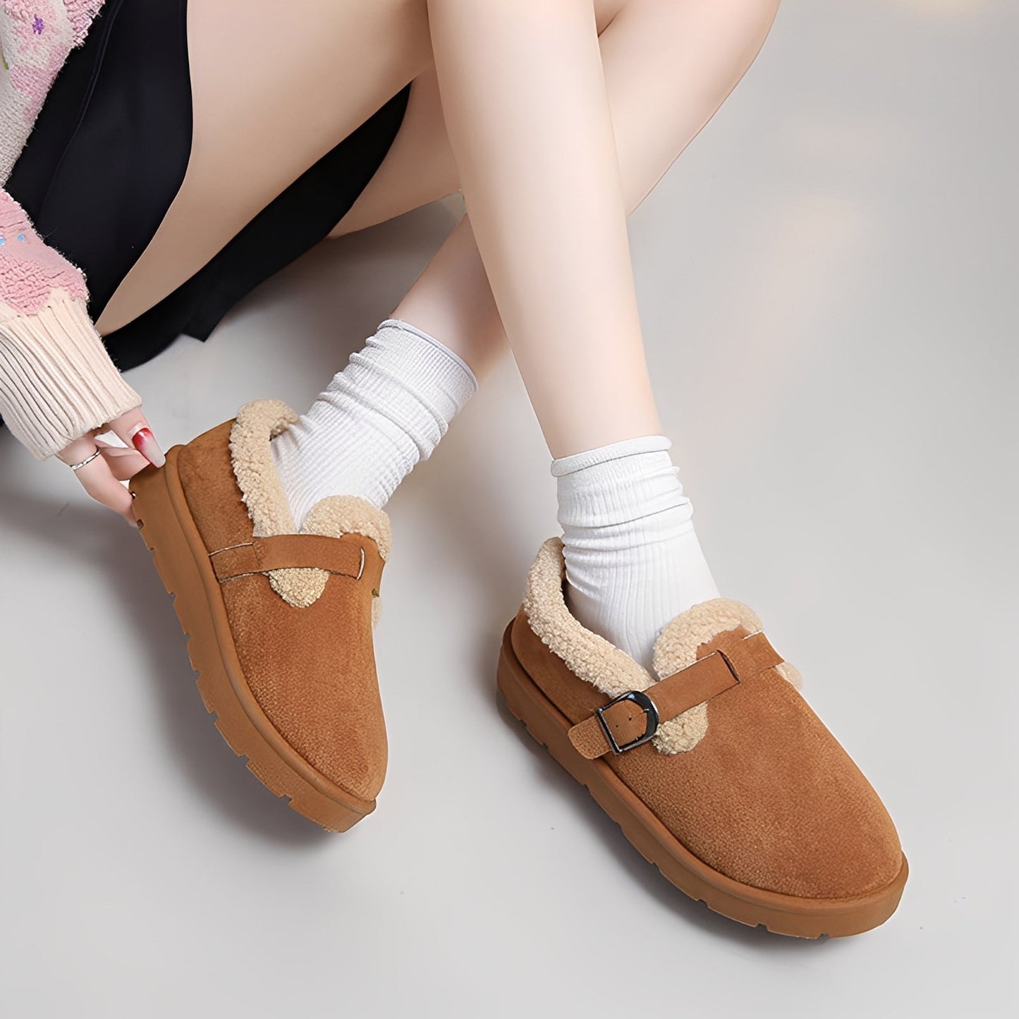 Jenee - Ciepłe botki z antypoślizgową podeszwą dla kobiet