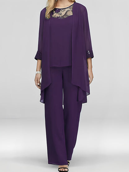 Nathalie - Elegancki zestaw trzyczęściowy dla pań