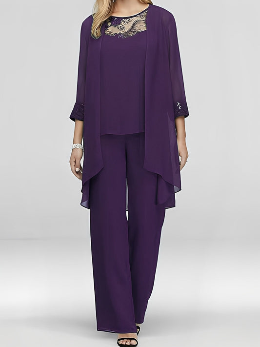 Nathalie - Elegancki zestaw trzyczęściowy dla pań