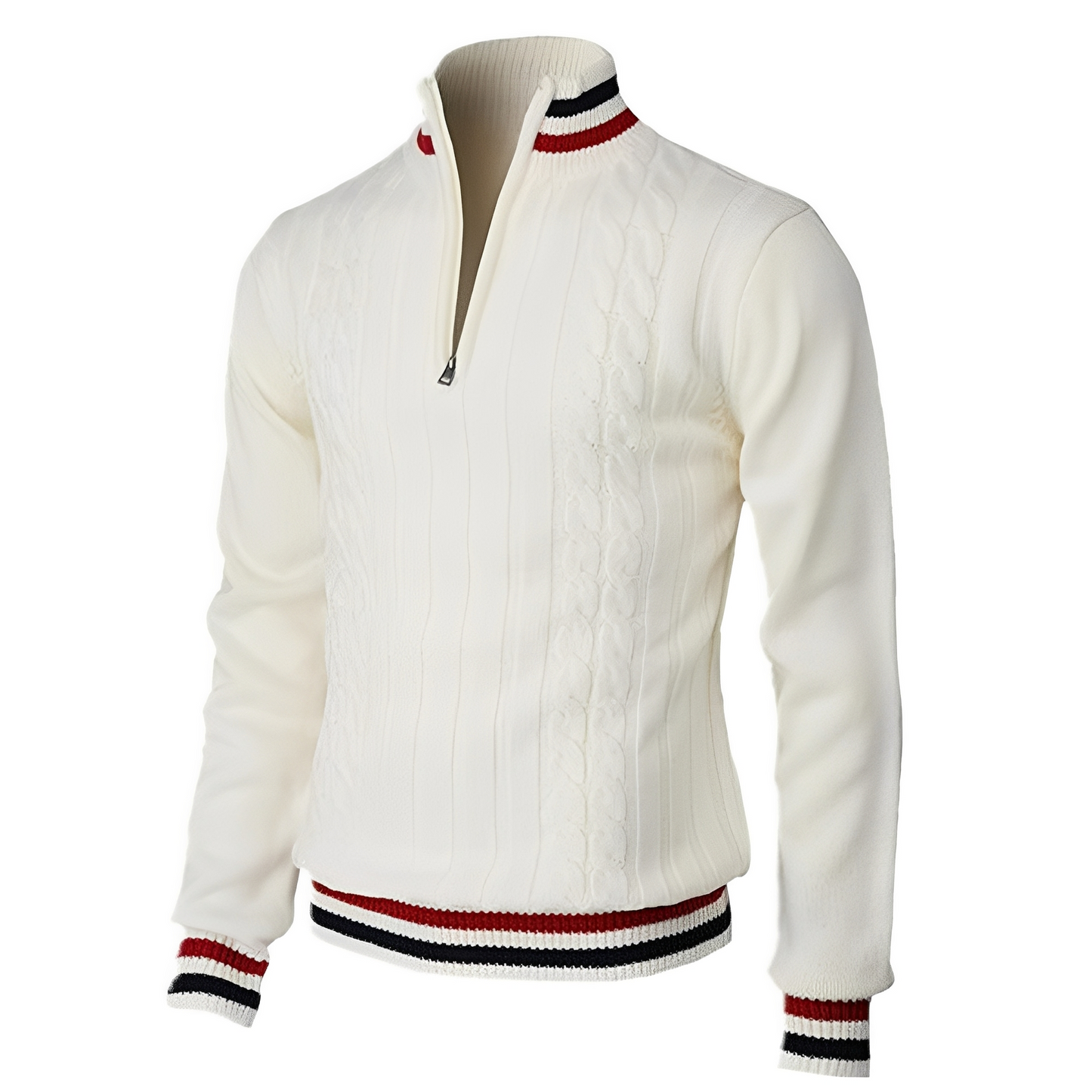 Jerry - Elegancki męski sweter z wysokim kołnierzem