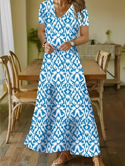 Alexia - Stylowa suknia maxi z długimi rękawami dla kobiet