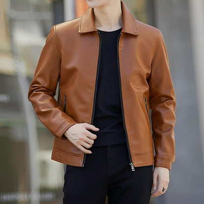 Ewan - Elegancka kurtka bomber ze skóry dla mężczyzn