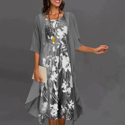 Celia – Mini-sukienka w kwiaty z blezerem