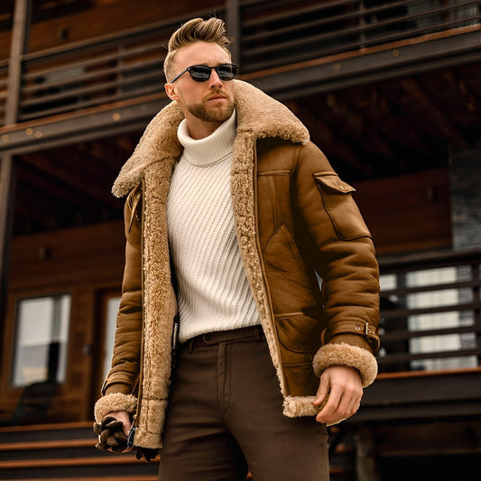 Jarod - Stylowa zimowa kurtka z polarem dla mężczyzn